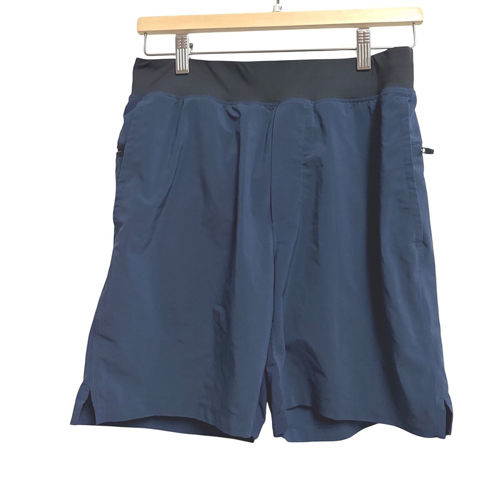 Fabletics The One Short Training Navy Blue Athletic Lined‎ Pocket Medium